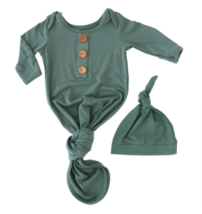 Emerald Bamboo Knotted Gown & Hat _ Caden Lane.png