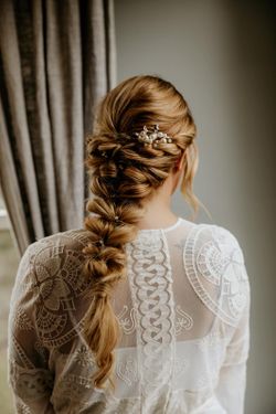 wedding braid hair bridal