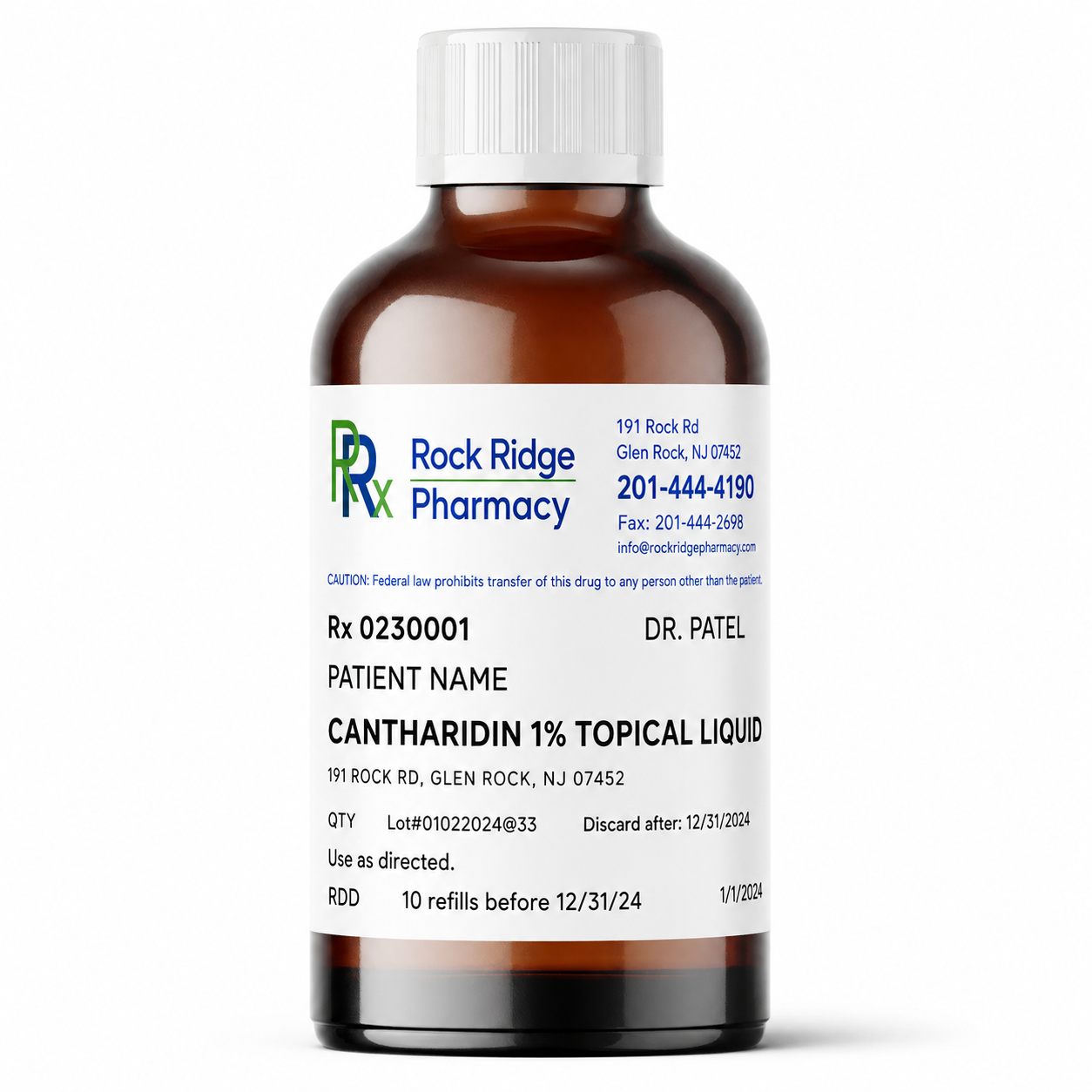 Cantharidin 1% Topical Liquid