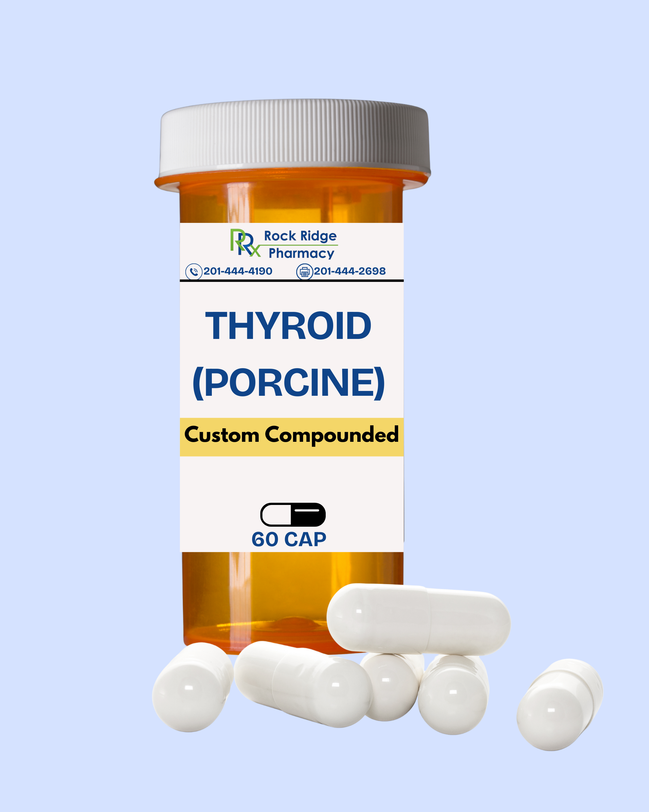 Compounded Thyroid Porcine capsules at Rock Ridge Pharmacy Glen Rock NJ