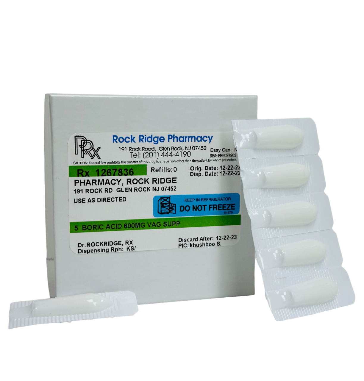 Boric Acid Suppositories