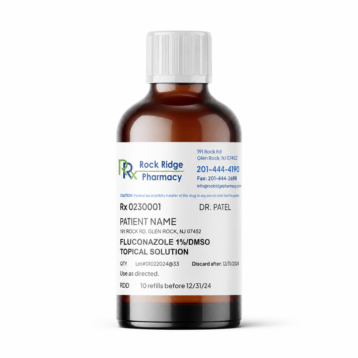 Fluconazole 1% / DMSO Topical Solution