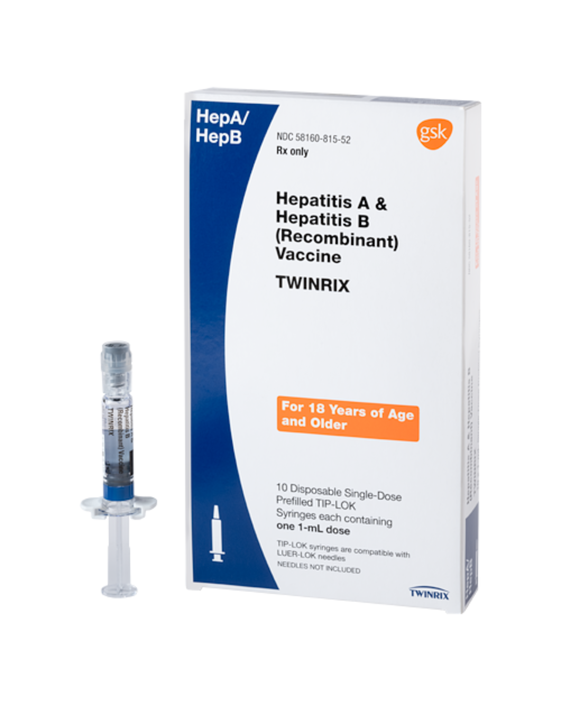 Twinrix Hepatitis A & B vaccine vial