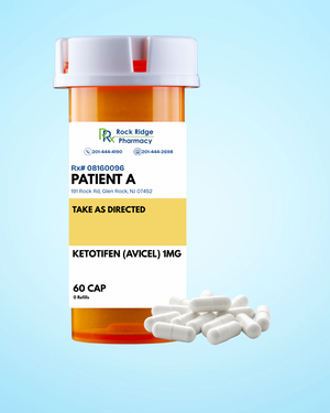 Ketotifen (Avicel) 1mg Prescription Capsules – Rock Ridge Pharmacy