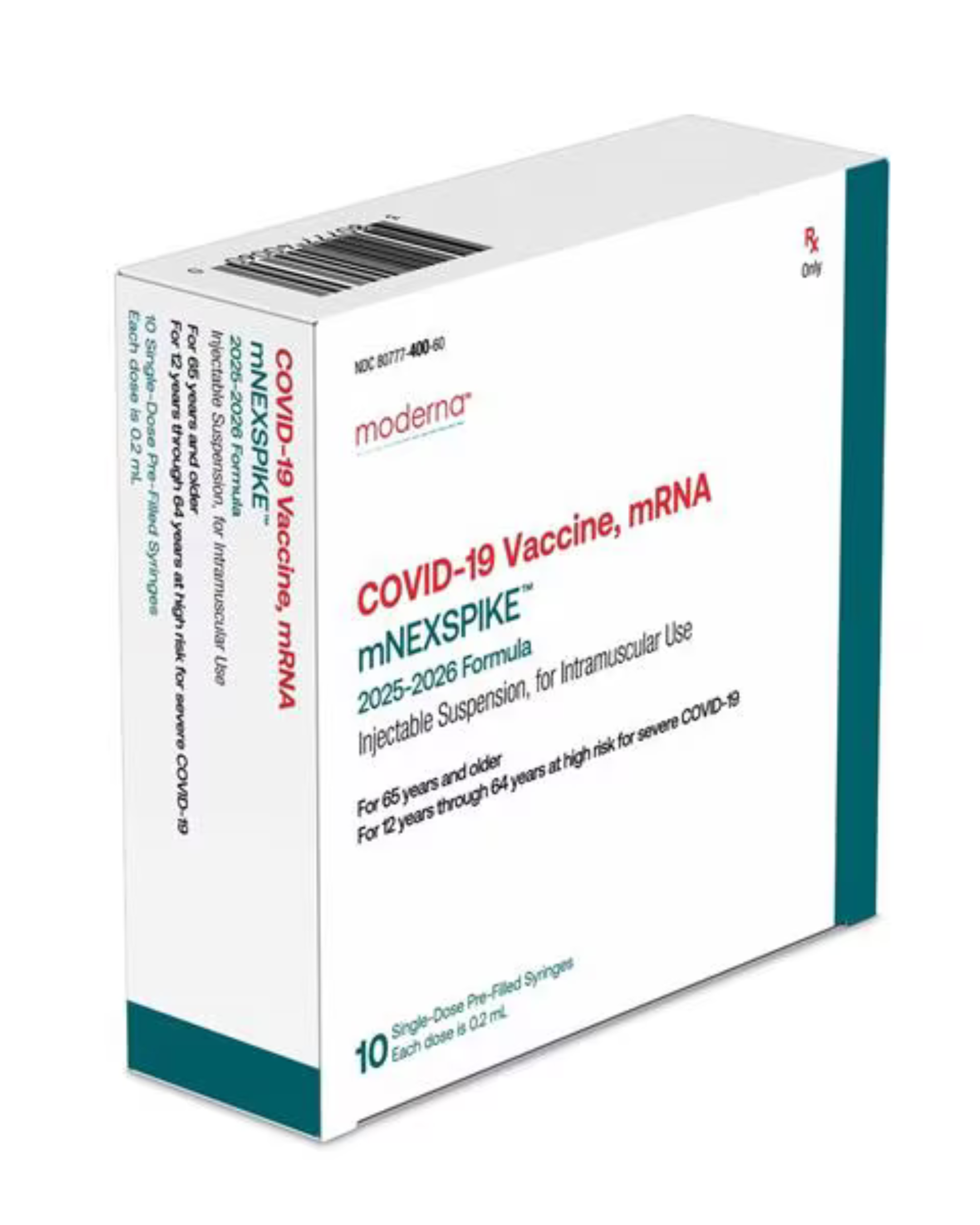 mNEXSPIKE Moderna COVID-19 vaccine vial 2025–2026 updated formula
