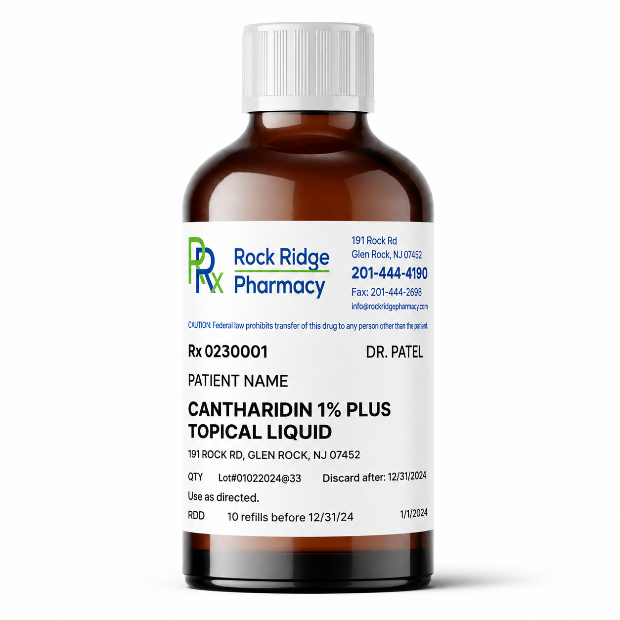 Cantharidin 1% Plus Topical Liquid