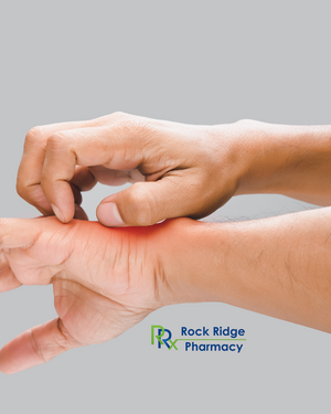 Person Scratching Red Irritated Skin on Wrist