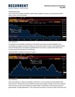 Aug 2025 - Midstream offers Fed-agnostic income; USD weakness stimulates demand for commodities