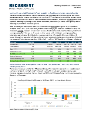 Jul 2023 - Midstream v Utilities; Paper in a GNR portfolio