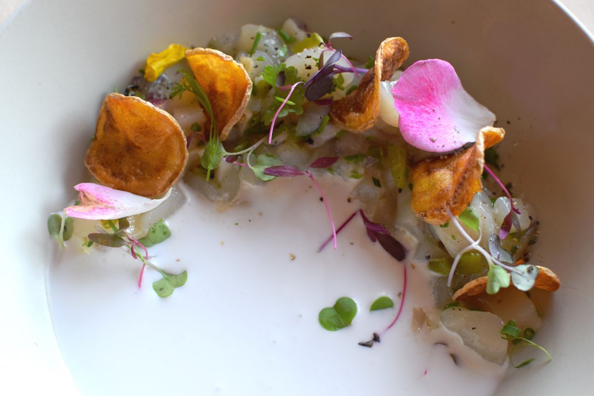 Tartare of Diver Scallop, Coconut Cream, Charred Jalapeno and Lychee Salsa with Potato Chips (2).jpg