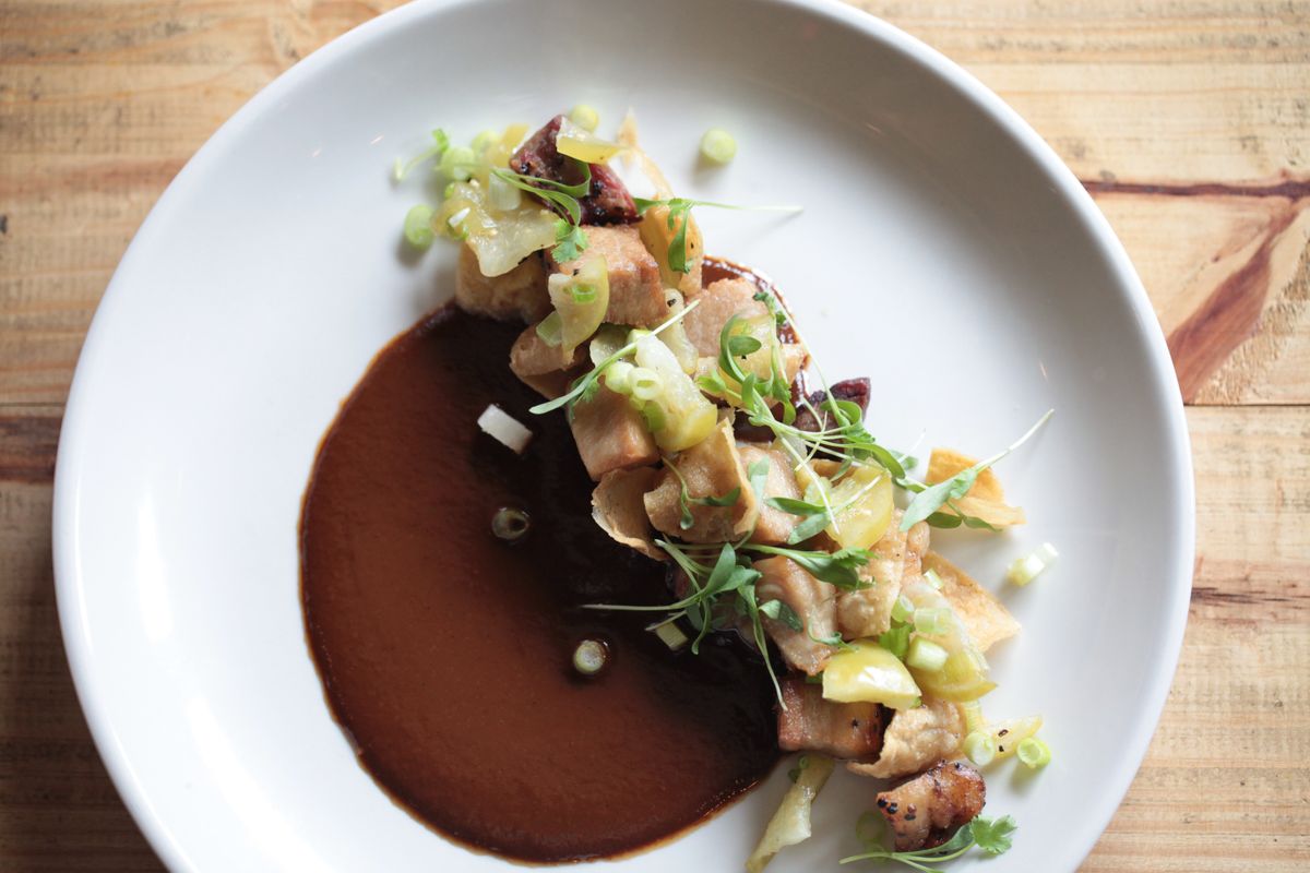 Mesquite smoked pork belly carnitas with tamarind mole, pickled tomatillos, and fried corn chips (1).jpg