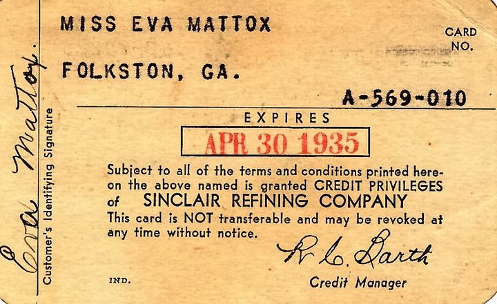 Sinclair Credit Card 1933.jpg