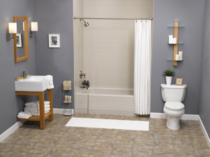 Clean & Spacious Bathroom Remodel