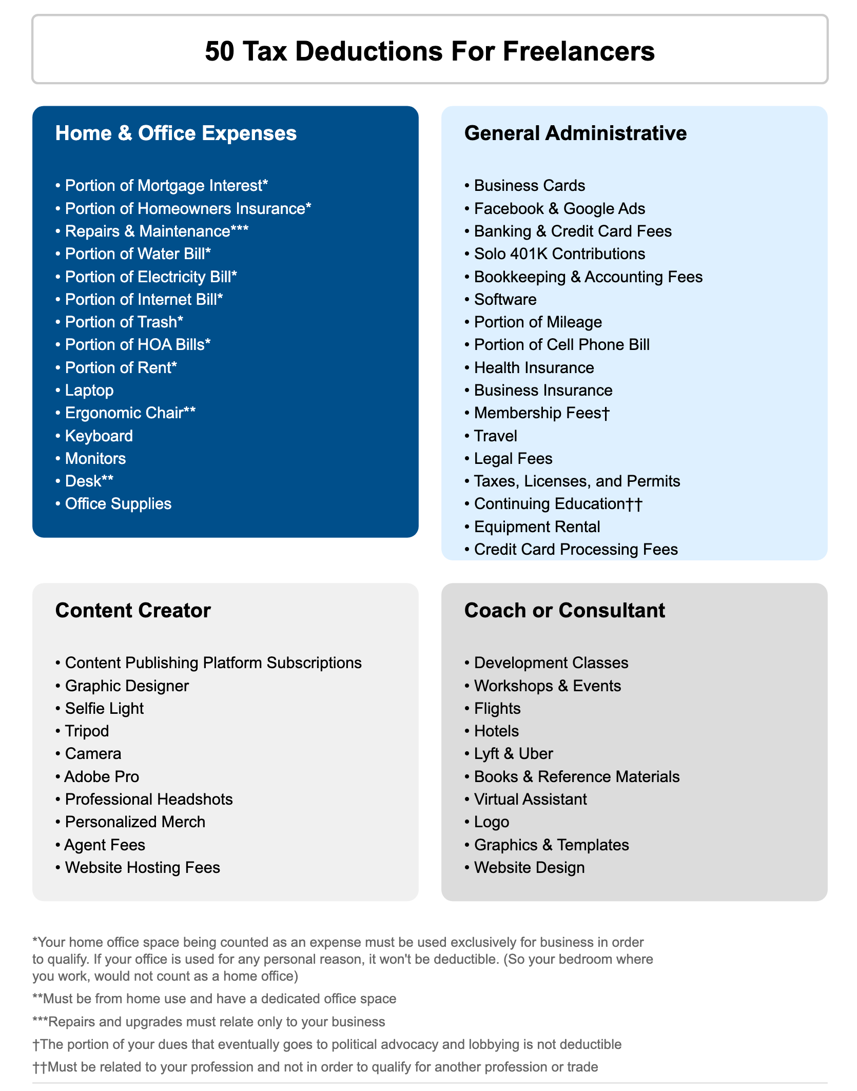 50 Tax Deductions for Freelancers | Millan + Co., CPAs