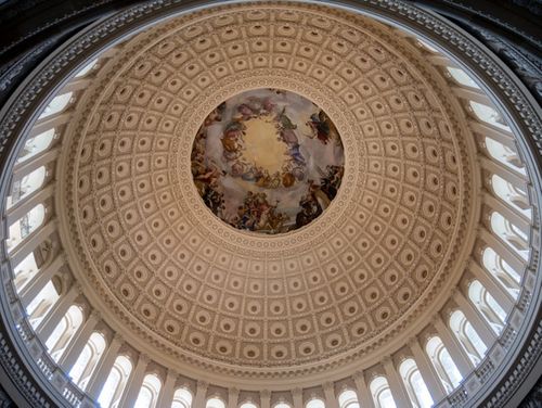 A photo illustraion of the US Capitol's Inside Dome The One, Big, Beautiful Bill | Millan + Co., CPAs